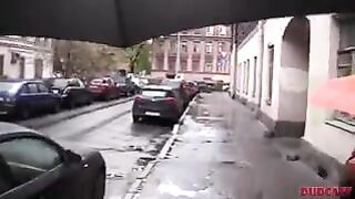 Russian agent can find a chick for nailed even on a rainy day